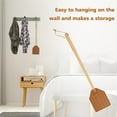 thumbnail image 7 of NOGIS Heavy Duty Leather Fly Swatter with Bench Wood Handle 19.5" Length, Fly Catcher and Insects Catcher with Ease (Brown), 7 of 7