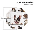 thumbnail image 2 of Lsque Pedigree dogs collage Pattern 4" Drink Coasters Set of 4, PVC Leather Absorbent Coasters, Table Coaster Set Decorative Coffee Cup Coasters Housewarming Gift-Octagon, 2 of 6