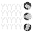thumbnail image 4 of KAKOWELY Conector de manguera de plástico para acuario, 20 unidades, conector de línea aérea en forma de Y, 4 of 5