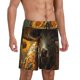 thumbnail image 2 of Fotbe Sunflower Cowboy Hat Cow Pantalones Cortos de Pijama para Hombre, Ropa de Dormir, Pantalones de Pijama Cortos para Hombre-4X-Large, 2 of 6