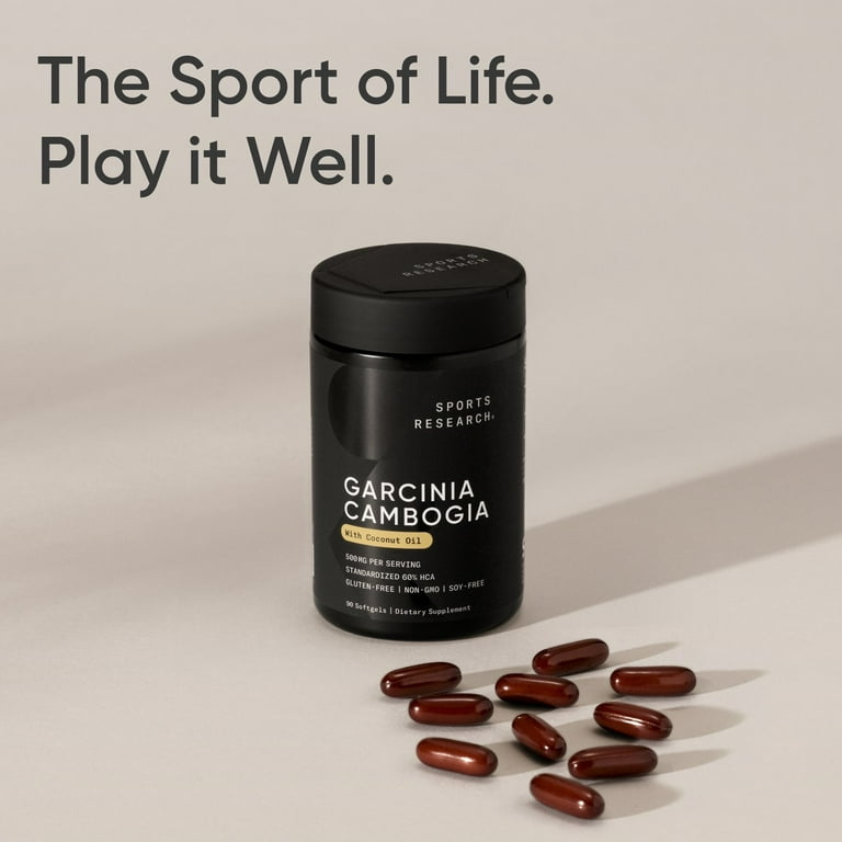 Sports Research® Garcinia Cambogia 60% 500mg w/ Organic Coconut