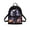 Black Cat, variant on HELLHERO Highland Cow Floral Print Womens Shoulder Backpack Waterproof Mini Backpack for Shopping Work, Polyester Lightweight Small Backpack