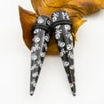 thumbnail image 3 of Pair of Black Ear Tapers with Skull Design, 3 of 3
