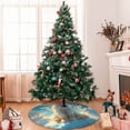 thumbnail image 7 of Lsque Cute Angel Winged Rabbit Print Christmas Tree Skirt, Tree Skirt with Ties or Velcro, Perfect for Holiday Decorations, Halloween, and New Year-30", 7 of 7
