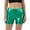 Green #1, variant on Shiny Metallic High Waisted Rave Shorts Festival Disco Dance Workout Shorts Black XL
