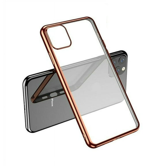 Fonefunshop Silicone Cell Phone Case for iPhone 11 Pro Max, Rose Gold