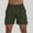 Army Green, variant on VgaVtl Men's Shorts Sports Plus Size Shorts Men Elastic Waist Relaxed Fit Pockets Plain Casual Shorts,Black L