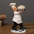 thumbnail image 2 of Estatuas coleccionables de Chef francés, Chef de resina, decoración de mesa de encimera para el hogar, decoración de cabaña de campo (Chef Ramen), 2 of 5