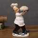 thumbnail image 2 of Estatuas coleccionables de Chef francés, Chef de resina, decoración de mesa de encimera para el hogar, decoración de cabaña de campo (Chef Ramen), 2 of 5