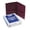 Burgundy, variant on Esselte Pendaflex  Twin-Pocket Portfolio Embossed Leather Grain Paper Dark Blue