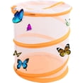 thumbnail image 1 of Naranja 15 * 17 cm Jaula para Insectos y Mariposas Malla para Insectos Jaula para Mariposas Malla para Invernadero de Mariposas Jaula de Malla para Insectos Plegable emergente Planta para niños Alimentación de orugas Observación del jardín JM MX-0137669FYD, 1 of 4
