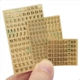 thumbnail image 4 of 30 Hojas Etiquetas Engomadas PequeñAs de 0,12 Pulgadas con NúMeros del Alfabeto Etiquetas Engomadas Autoadhesivas de AleacióN con Purpurina Letras Doradas/Plateadas (3Mm), 4 of 5