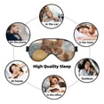 thumbnail image 7 of Goofa Relaxing Cat With Orange Juice Printed Sleep Eye Mask for Men Women, Zero Eye Pressure Sleeping Mask, Light Blocking Night Blindfold, Soft Eye Shade Cover, 7 of 7