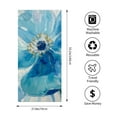 thumbnail image 4 of ZFLMY Blue Flower Large Oversized Beach Towel for Bathroom, Beach, Yoga, Camping, Hiking 55.1x27.6in, 4 of 7