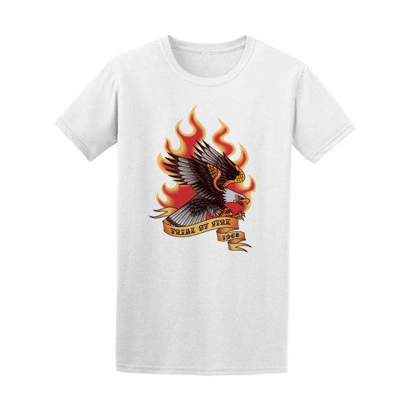 Bald Eagle Through Fire Tee Men's -Image by Shutterstock