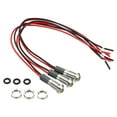 thumbnail image 1 of Unique Bargains AC/DC 12V/24V 6mm Flush Panel Mount Yellow Indicator Light with 150mm Cable, 3 Pack, 1 of 5