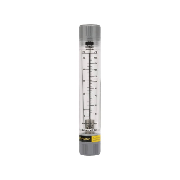 Eigraketly Medidor de flujo acrílico transparente de vidrio que mide los medios líquidos herramienta de medición resistente a la corrosión Medidores de medidas dimensionales LZM-25G