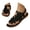 Black, variant on Orthopedic lace flower flat sandals for women, non-slip soft sole elastic strap shoes, comfortable summer sandals Light Blue 39