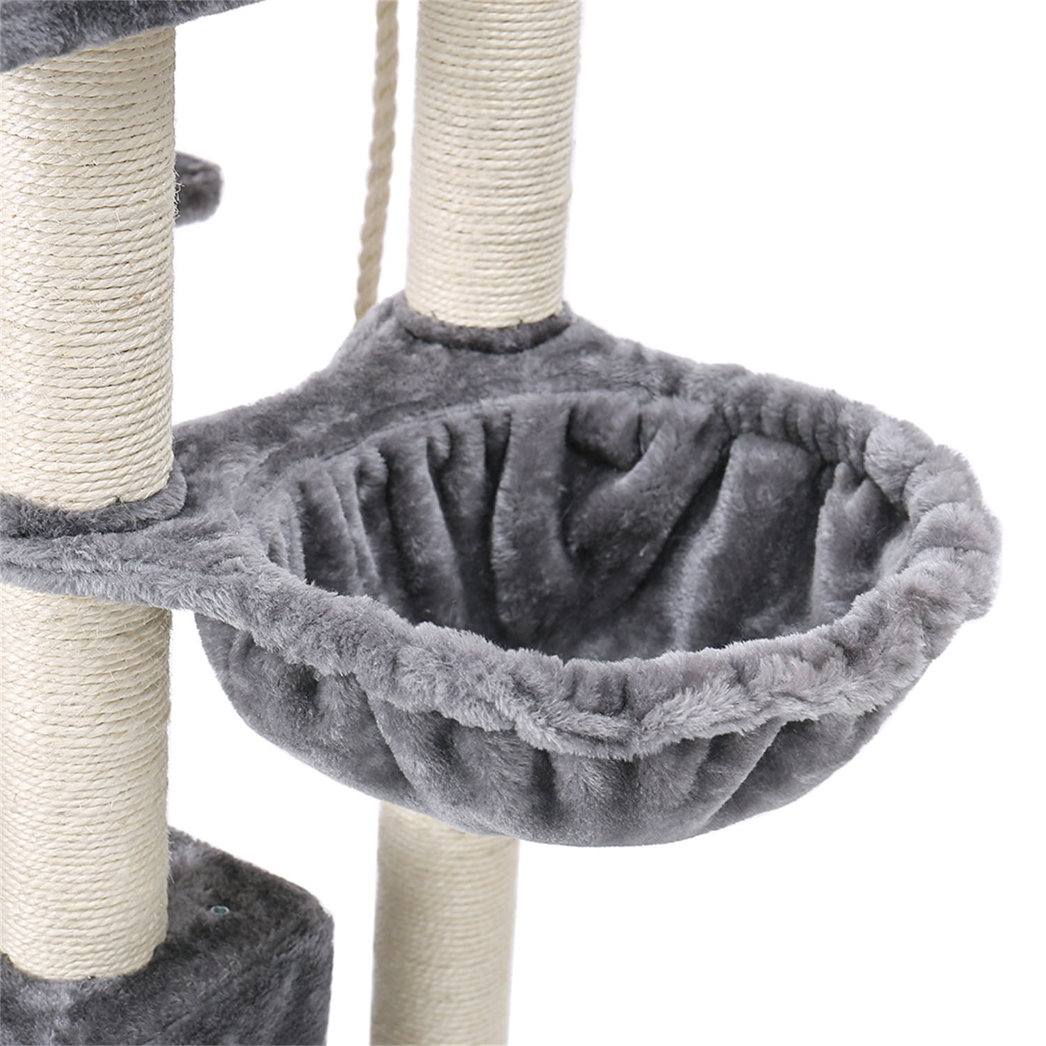 Pefilos 54" Cat Tree Tower for Big Cats, Cat Tree House Furniture with Hammock, Indoor Cat Condo for Adult Cats, Beige Pefilos 54" Cat Tree Tower for Big Cats, Cat Tree House Furniture with Hammock, Indoor Cat Condo for Adult Cats, Beige