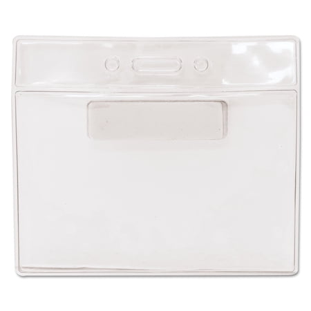 Advantus 97071 4.5 in. x 3.25 in. Holder 4.13 in. x 3 in. Insert Horizontal Magnetic-Style Name Badge Kits - Clear (20/Pack)