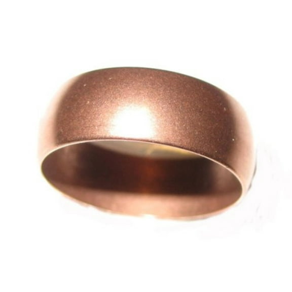 Solid Copper Ring Band 8mm Domed Ring for Sports, Joint Pains Made in USA