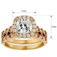 thumbnail image 5 of SuperJeweler 2 1/2 Carat Cushion Shape Diamond Bridal Set In 14 Karat Yellow Gold For Women, 5 of 6