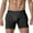 Black, variant on Sngxgn Mens Comfort Fit Soft Cotton Stretch Long Leg Boxer Briefs(Black,M)