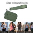 thumbnail image 4 of Wristlet Wallet for Women, Nylon Keychain Coin Purse Pouch Zippered Card Case With Id Window/Hand strap, 4 of 4