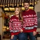 thumbnail image 3 of Suéteres de punto sueltos e informales para Navidad, conjuntos para parejas, suéter de cuello redondo, sudaderas para fiestas navideñas, invierno 2023, 3 of 5