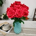 thumbnail image 5 of 12PCS Artificial Silk Rose Flower with Long Stem for Home Decor Centerpiece Arrangement Bridal Bouquet Wedding Party Event Gift Realistic Silk Roses Flowers, 5 of 6