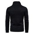 thumbnail image 5 of Nmnitkp Sweaters for Men Comfortable and Warm Mens Sweater Simple Design Men's Shawl Collar Cardigan Sweater Slim Fit Cable Knit Button up Sweater with Pockets, 5 of 9