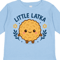 thumbnail image 4 of Inktastic Little Latka Cute Hanukkah Design Boys or Girls Long Sleeve Toddler T-Shirt, 4 of 5
