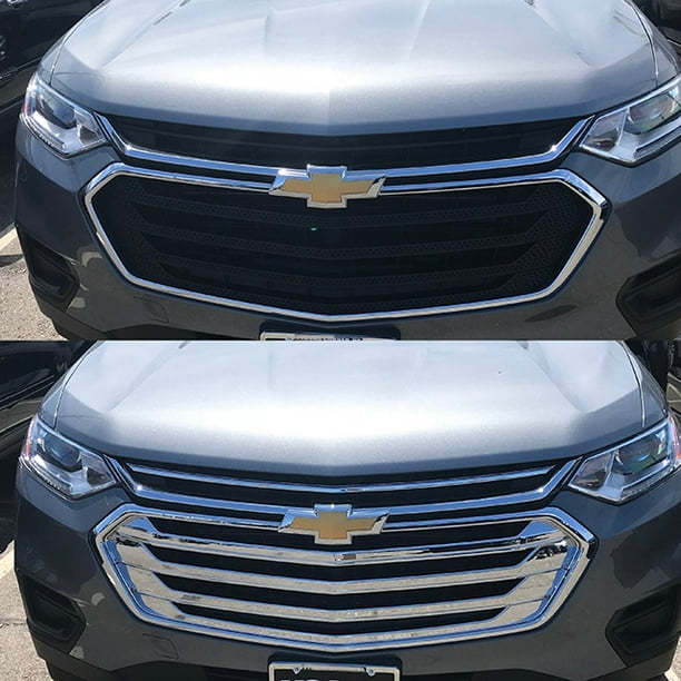 Chrome ABS Plastic Grille Overlays 3Pc Fits Chevrolet Traverse 2018
