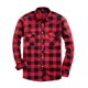 thumbnail image 1 of Alimens & gentle Camisas casuales de franela a cuadros de manga larga con botones y corte regular para hombre Color: Rojo Talla: XXXX-Grande, 1 of 1