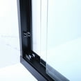 thumbnail image 4 of Vinnova Brescia 68" W x 76" H Double Sliding Framed Glass Shower Door in Matte Black, 4 of 15