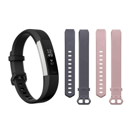 Fitbit Alta HR with 2 Extra Bands Bundle (Large)