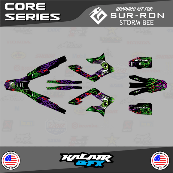 Kalair GFX Graphics Kit for SUR-RON STORM BEE (All Years) Core Series