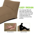 thumbnail image 3 of Outdoor Chaise Lounge Chair, Sunbed UV Resistant Sofa Couch Patio Furniture Waterproof Outside Sunlounge Reclining Sunbathing Bed Comfy Single Chaise Daybed for Garden, Pool, Beach, Beige, 3 of 7