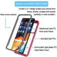 thumbnail image 5 of Galaxy S20 Plus Case,Takfox Galaxy S20+ Phone Case Shock Absorbing, Rugged Shockproof Crystal Clear Hard Case Full Body Protective Sturdy Cover Bumper Case for Samsung Galaxy S20 Plus,Rose, 5 of 6