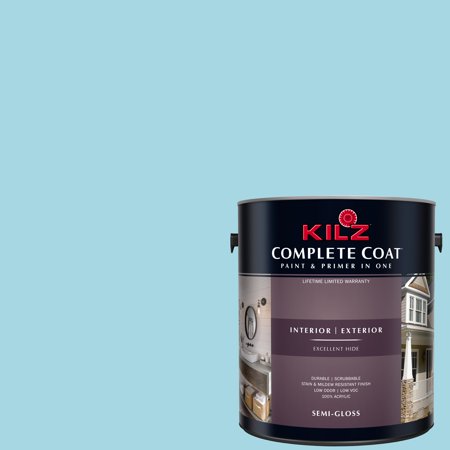 Cloud Break, KILZ Complete Coat Interior/Exterior Paint & Primer, 1 Gallon #RE230-01