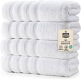 thumbnail image 1 of Toallas de baño Utopia Towels Premium, extra grandes, paquete de 4, blancas, 1 of 9