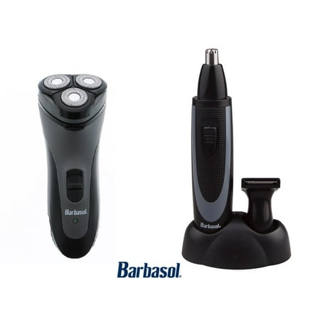 Close Trimmer - Barbasol Close Shave Rotary W/Pop Up Trimmer & Ear & Nose Trimmer Kit