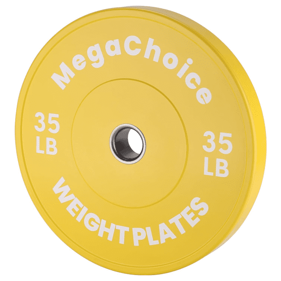 2-inch Rubber Bumper Weight Plates for Home Gym Strength Training, Weightlifting（1 PCS）