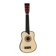 thumbnail image 1 of Juguete de aprendizaje de instrumento musical de guitarra acústica de madera de 25 pulgadas, 1 of 7