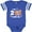 Football Blue and White, variant on Inktastic I am 2 Years Old Cute Smiling Butterfly with Flowers Girls Baby Bodysuit