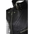 thumbnail image 5 of Youmylove Men's Jacket Leather Vest Multi Zip Lapel Short Leather Coat Solid Color Top, 5 of 5