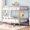 Silver, variant on Contemporary Build & Sturdy Frame - Durable Bunk Bed for Long - Term Use
