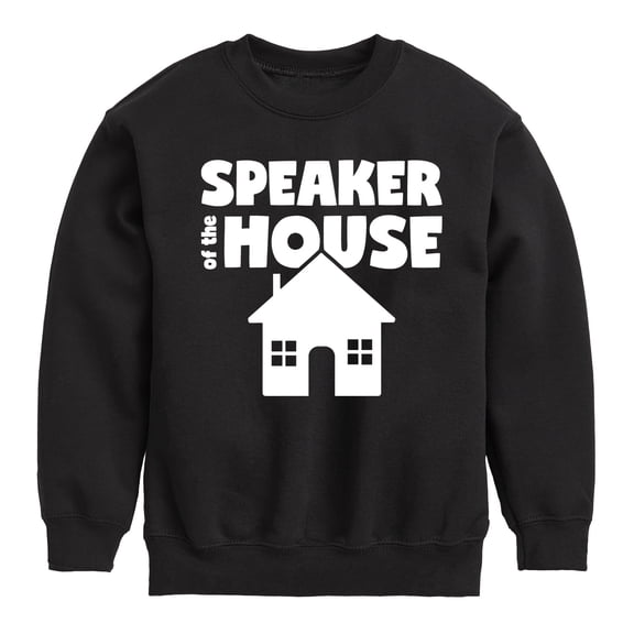Instant Message - Speaker Of The House - Toddler & Youth Crewneck Fleece Sweatshirt