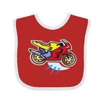 Inktastic Crotch Rocket Motorcycle Boys or Girls Baby Bib