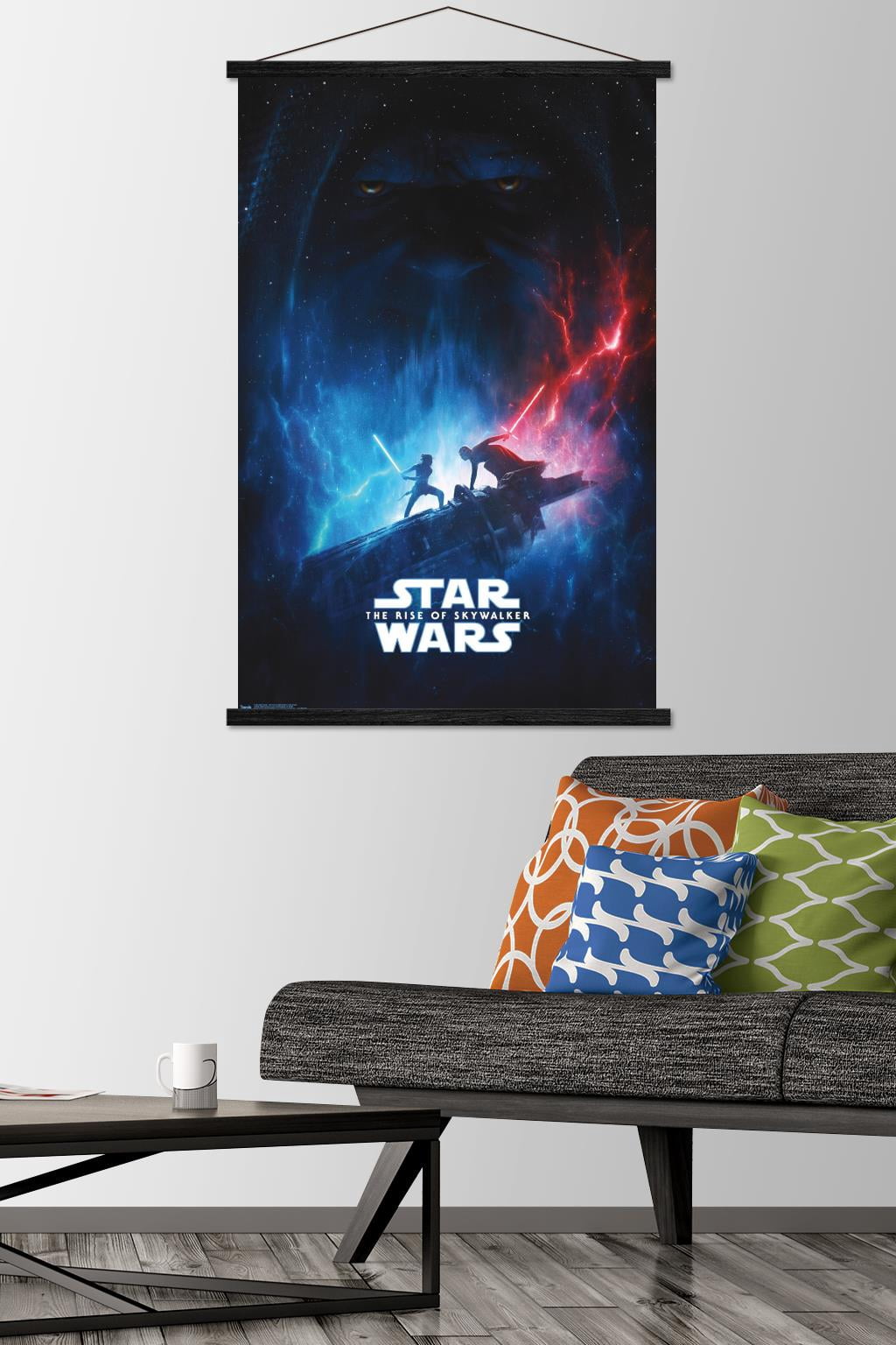 Star Wars: The Rise Of Skywalker - One Sheet Wall Poster with Magnetic Frame, 22.375" x 34"